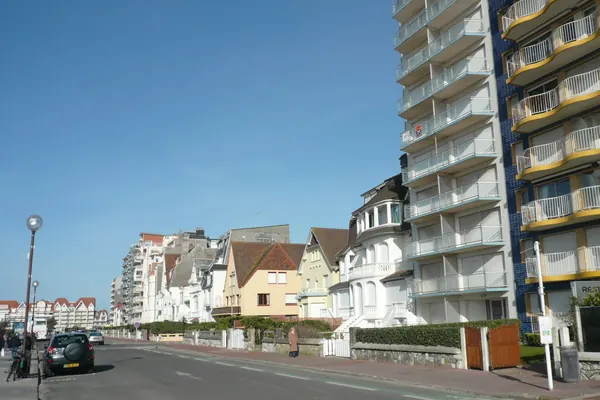 Villas et immeubles du front de mer au Touquet