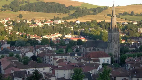 Vue d’Aurillac, chef-lieu du département