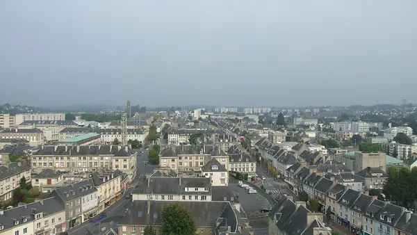 Vue de Saint-Lô, chef-lieu du département