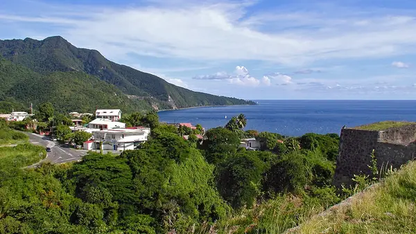 Vue de Basse-Terre, chef-lieu du département